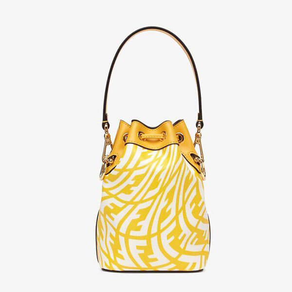 21SS【フェンディ】ミニバッグ コピーストラップ付き キャンバス レディース BS010AFL1F1E8K